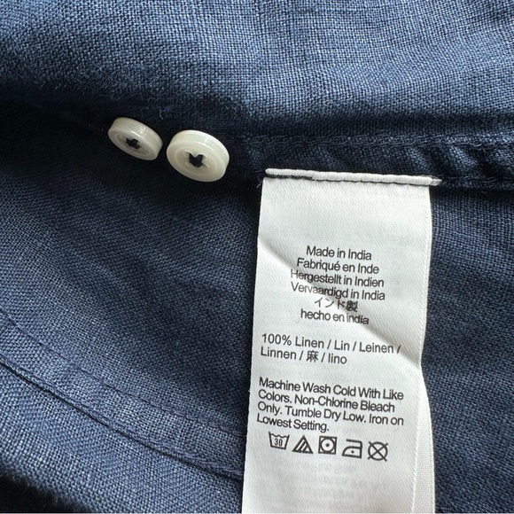 NWT Jcrew Wren slim shirt in Baird McNutt Irish linen | Size 0 - Picture 4 of 5